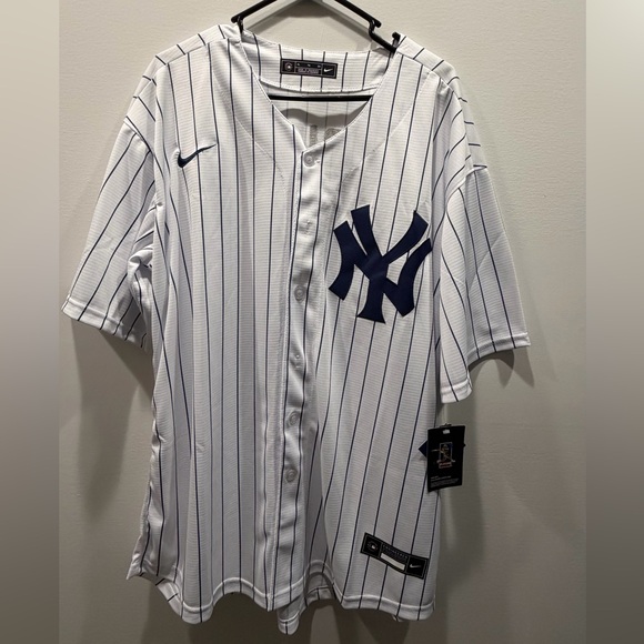 Nike Other - Yankees Nike White and Navy Pinstripe Jersey Anthony Volpe #11